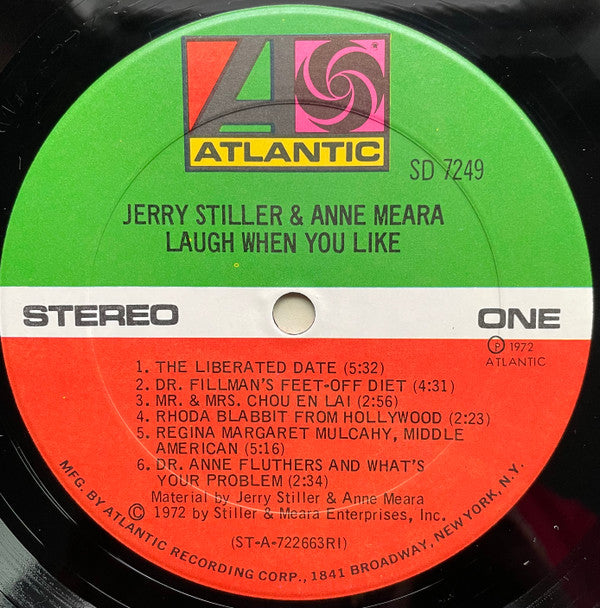 Jerry Stiller & Anne Meara : Laugh When You Like (LP, Album, PRC)