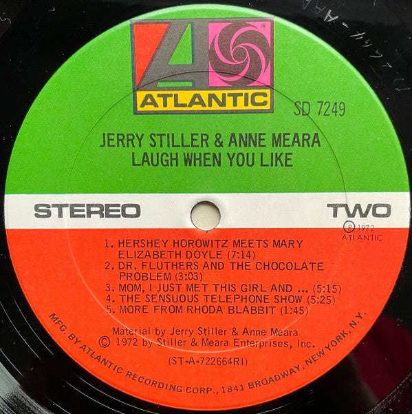 Jerry Stiller & Anne Meara : Laugh When You Like (LP, Album, PRC)