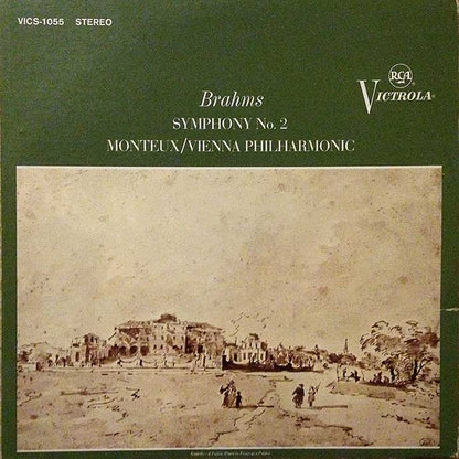 Johannes Brahms, Pierre Monteux, Wiener Philharmoniker : Symphony No. 2 (LP, RE)