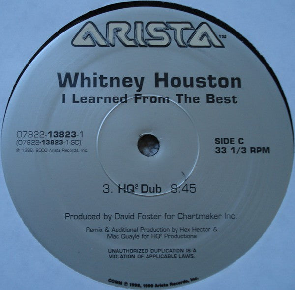 Whitney Houston : I Learned From The Best (2x12")