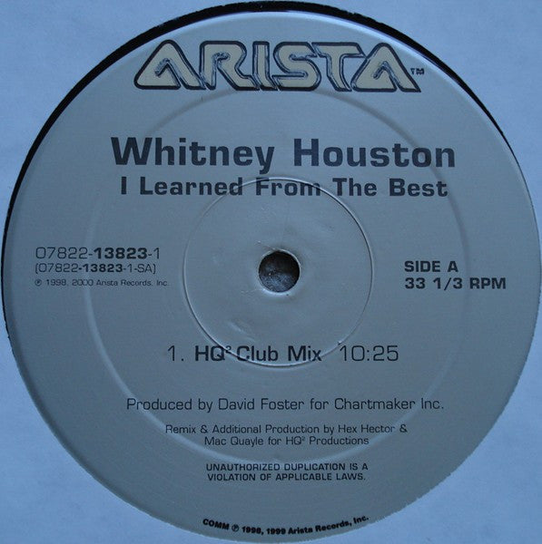 Whitney Houston : I Learned From The Best (2x12")