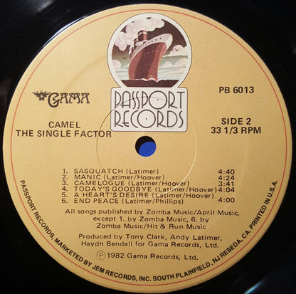Camel : The Single Factor (LP, Album)