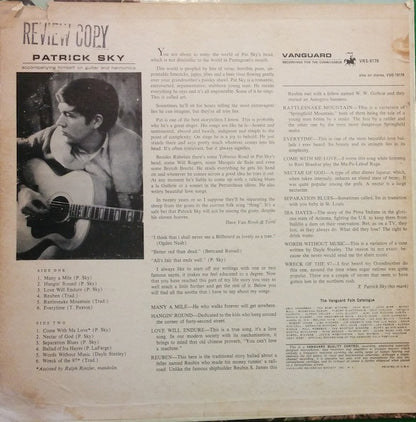 Patrick Sky : Patrick Sky (LP, Album, Mono)