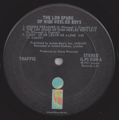 Traffic : The Low Spark Of High Heeled Boys (LP, Album, RE)