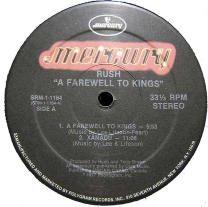 Rush : A Farewell To Kings (LP, Album, RE, Gat)