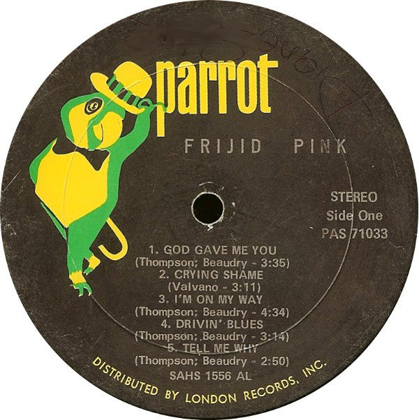 Frijid Pink : Frijid Pink (LP, Album, Aud)