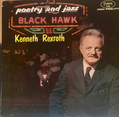 Kenneth Rexroth : Poetry And Jazz At The Blackhawk (LP, Album, Mono, Red)