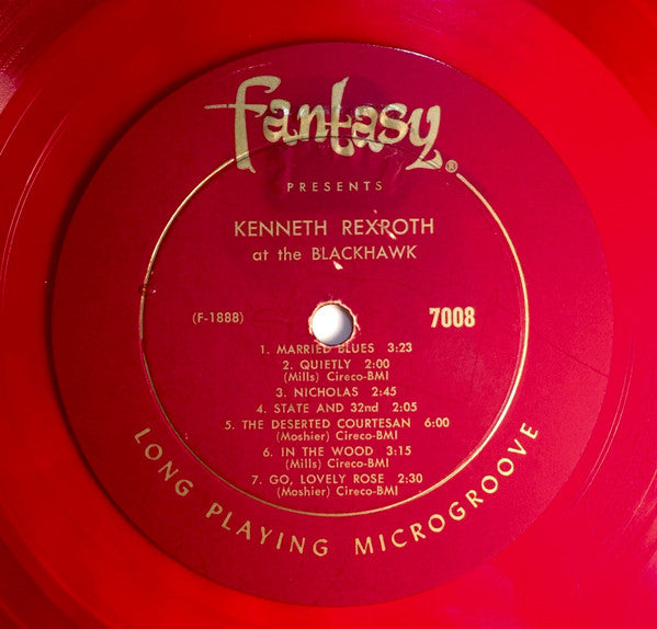 Kenneth Rexroth : Poetry And Jazz At The Blackhawk (LP, Album, Mono, Red)