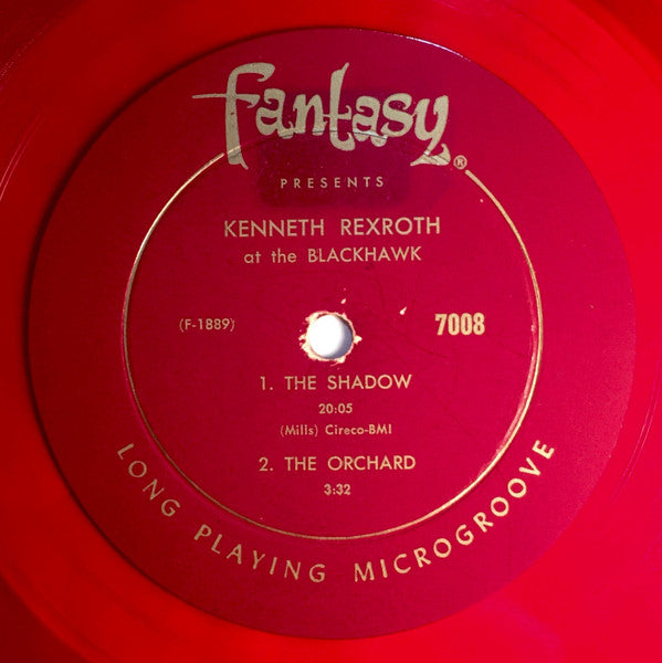 Kenneth Rexroth : Poetry And Jazz At The Blackhawk (LP, Album, Mono, Red)