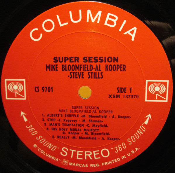 Mike Bloomfield / Al Kooper / Stephen Stills : Super Session (LP, Album, 360)