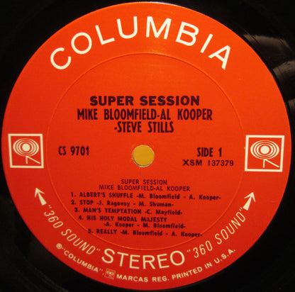 Mike Bloomfield / Al Kooper / Stephen Stills : Super Session (LP, Album, 360)