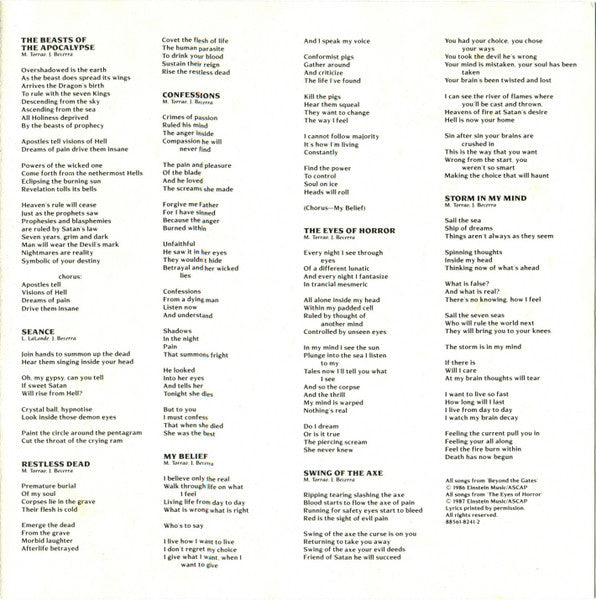 Possessed : Beyond The Gates / The Eyes Of Horror (CD, Comp)