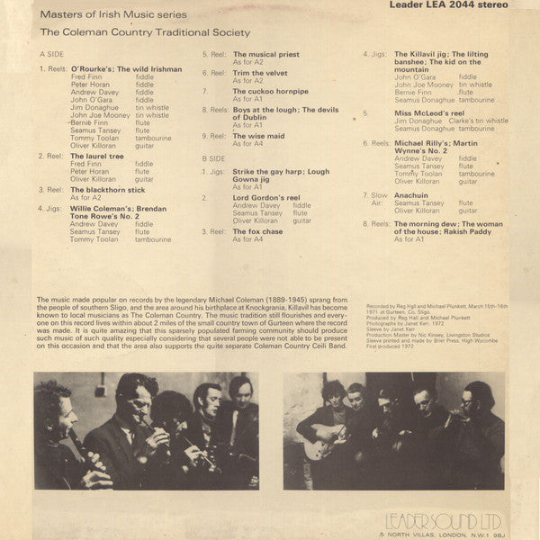 The Coleman Country Traditional Society : Music From The Coleman Country (LP)