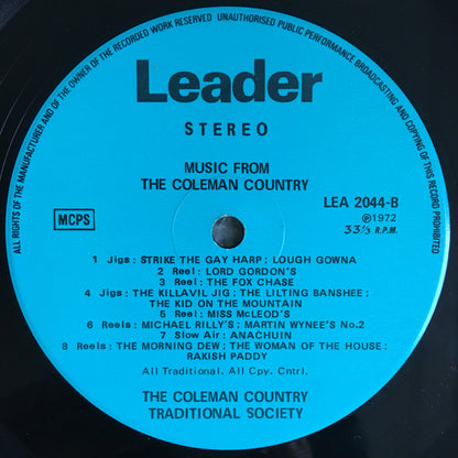 The Coleman Country Traditional Society : Music From The Coleman Country (LP)