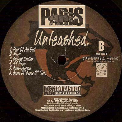 Paris (2) : Unleashed (LP, Promo)