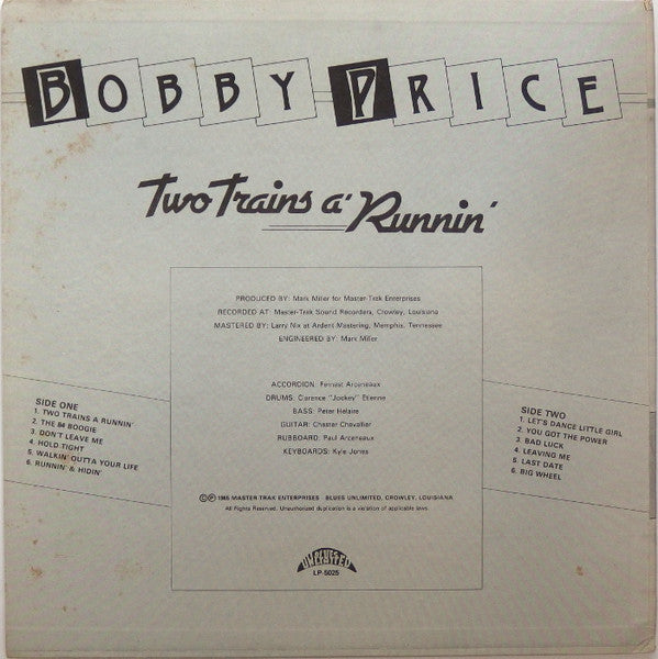Bobby Price : Two Trains A' Runnin' (LP, Album)