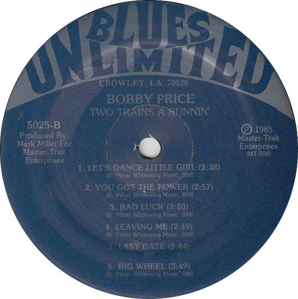 Bobby Price : Two Trains A' Runnin' (LP, Album)