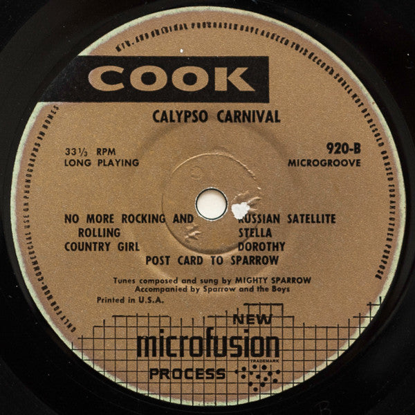 Mighty Sparrow : King Sparrow's Calypso Carnival (LP, Album)