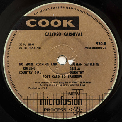 Mighty Sparrow : King Sparrow's Calypso Carnival (LP, Album)