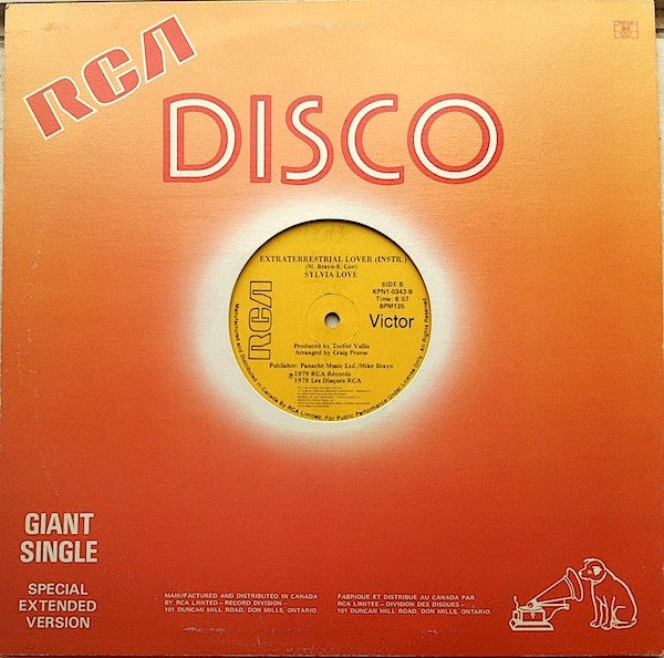 Sylvia Love : Extraterrestrial Lover (12")