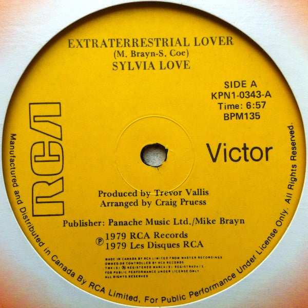 Sylvia Love : Extraterrestrial Lover (12")