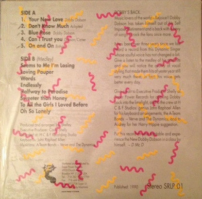 Dobby Dobson : History For Lovers (LP, Album)