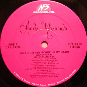 Andreé Maranda : (Love Is Like An) Itchin' In My Heart (12")