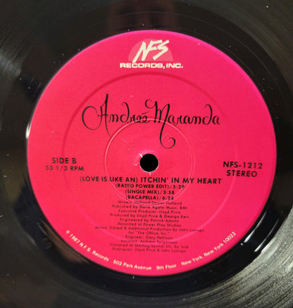 Andreé Maranda : (Love Is Like An) Itchin' In My Heart (12")