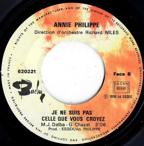 Annie Philippe : Comme Je T'aime (7")