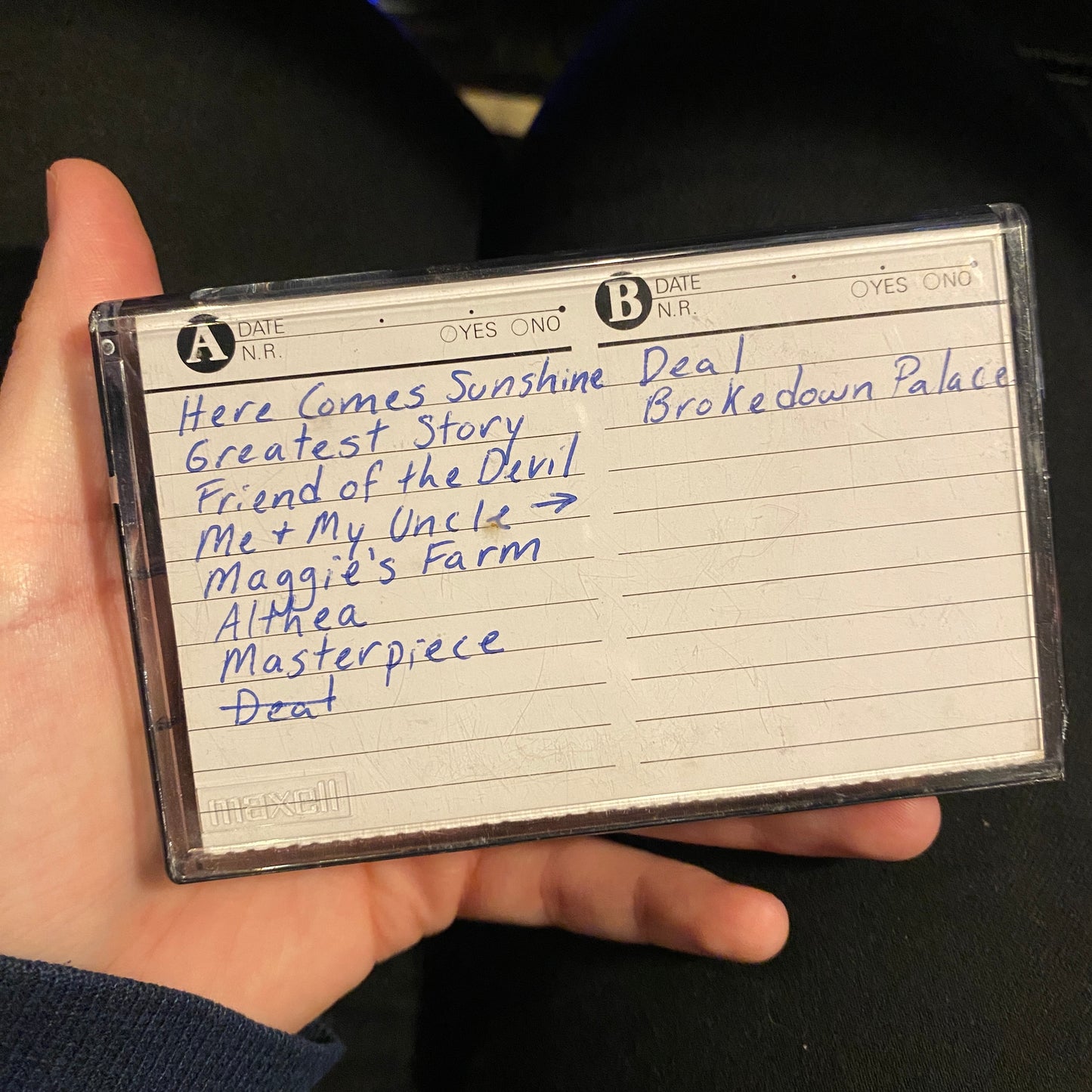 The Grateful Dead - Chandler, Arizona, Compton Terrance 12/5/1992 (Set 1) (Bootleg Cassette)