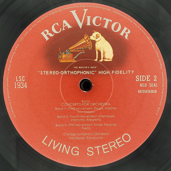 Béla Bartók, Chicago Symphony Orchestra, Fritz Reiner : Concerto For Orchestra (LP, Ltd, RE, RM, 200)