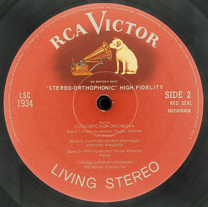 Béla Bartók, Chicago Symphony Orchestra, Fritz Reiner : Concerto For Orchestra (LP, Ltd, RE, RM, 200)