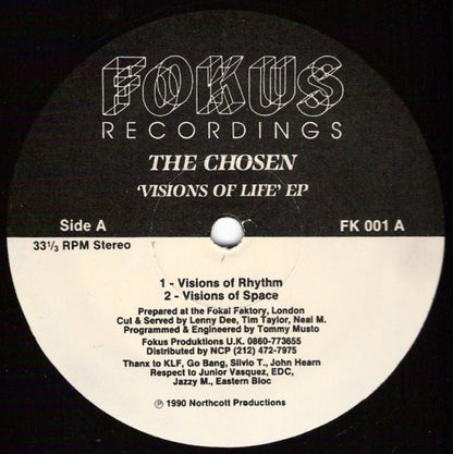The Chosen : Visions Of Life EP (12", EP)