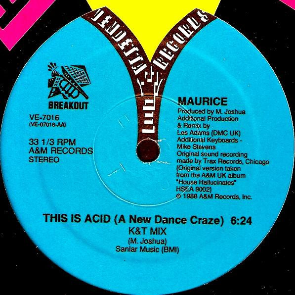 Maurice Joshua : This Is Acid (A New Dance Craze) (12")