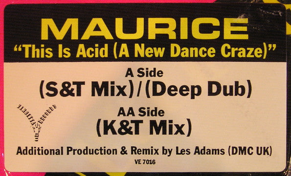 Maurice Joshua : This Is Acid (A New Dance Craze) (12")
