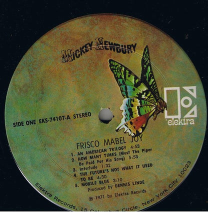 Mickey Newbury : 'Frisco Mabel Joy (LP, Album, San)
