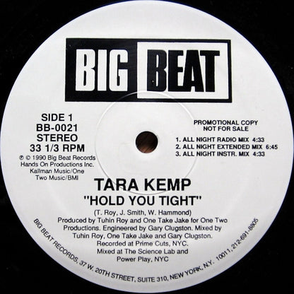 Tara Kemp : Hold You Tight (12", Promo)