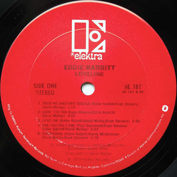 Eddie Rabbitt : Loveline (LP, Album, Ter)