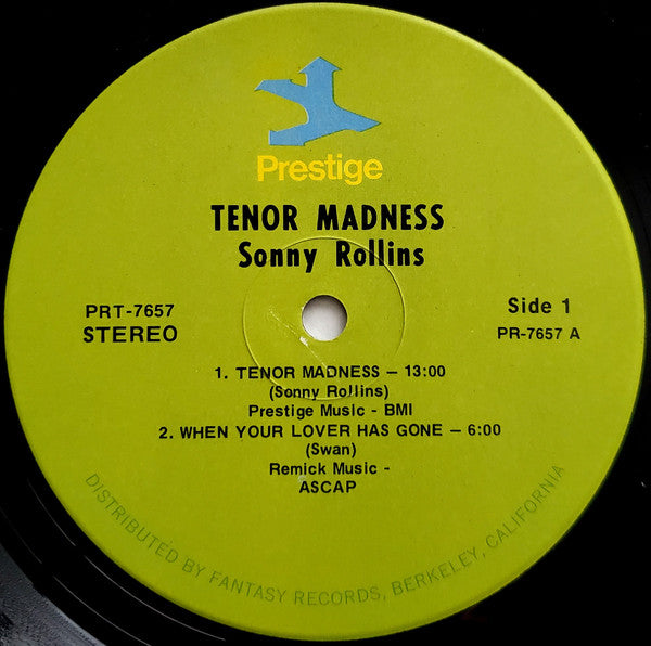 Sonny Rollins : Tenor Madness (LP, Album, RE, Ind)