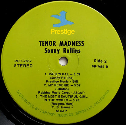 Sonny Rollins : Tenor Madness (LP, Album, RE, Ind)