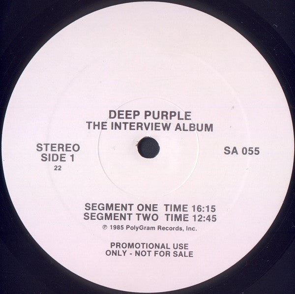 Deep Purple : The Interview Album (LP, Album, Promo)