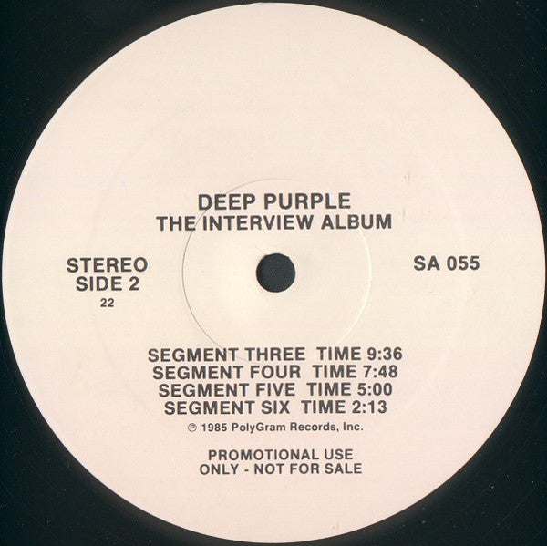 Deep Purple : The Interview Album (LP, Album, Promo)