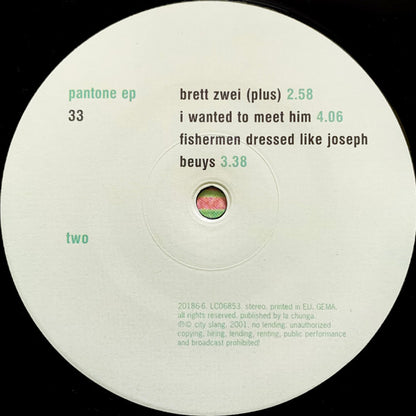 To Rococo Rot And I-Sound : Pantone EP (12", EP)