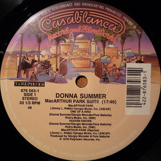 Donna Summer : MacArthur Park Suite / Last Dance (12", RE)