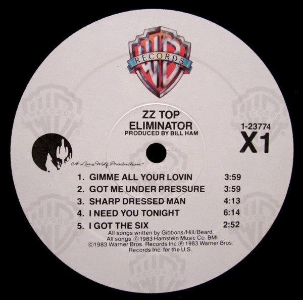 ZZ Top : Eliminator (LP, Album, Spe)