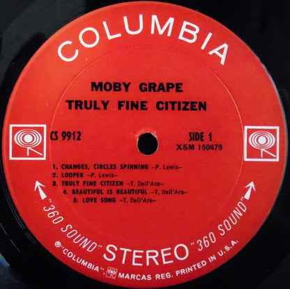 Moby Grape : Truly Fine Citizen (LP, Album, Pit)
