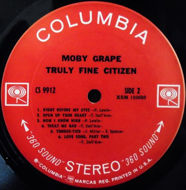 Moby Grape : Truly Fine Citizen (LP, Album, Pit)