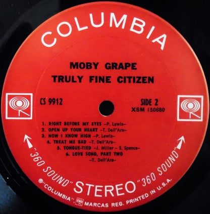 Moby Grape : Truly Fine Citizen (LP, Album, Pit)