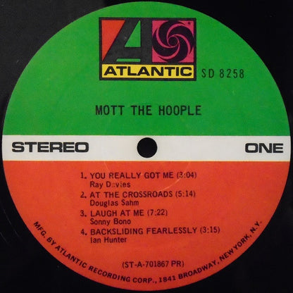Mott The Hoople : Mott The Hoople (LP, Album, PR )