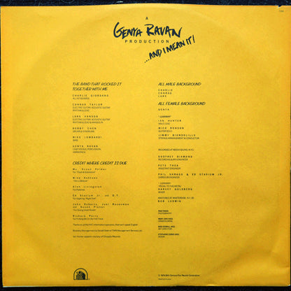 Genya Ravan : ...And I Mean It! (LP, Album)